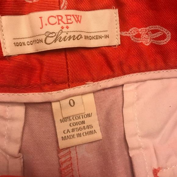 J. Crew Chino Broken-In Shorts 0 FREE SHIP - Picture 3 of 3
